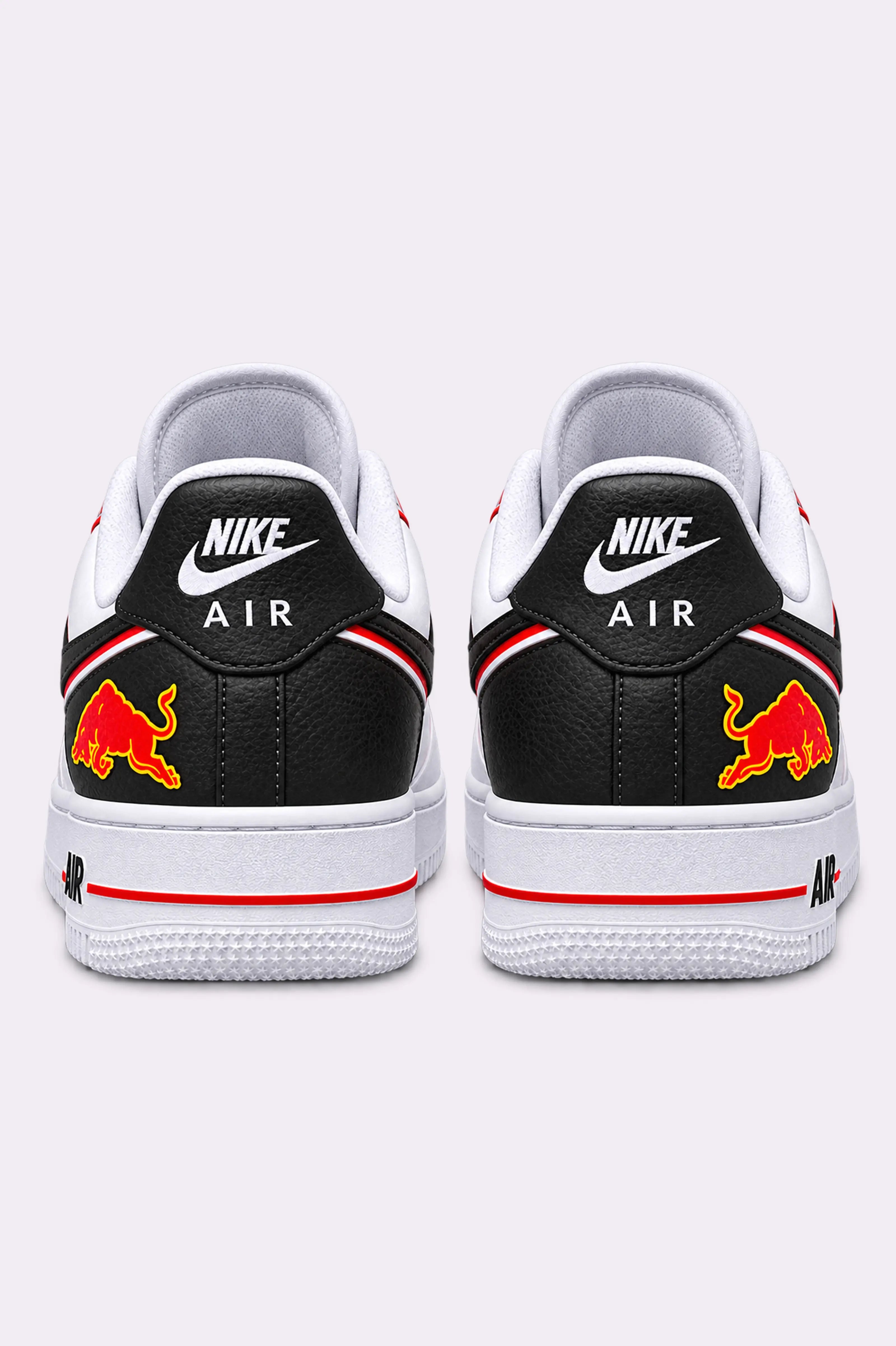 Oracle Red Bull Hand Painted Sneakers