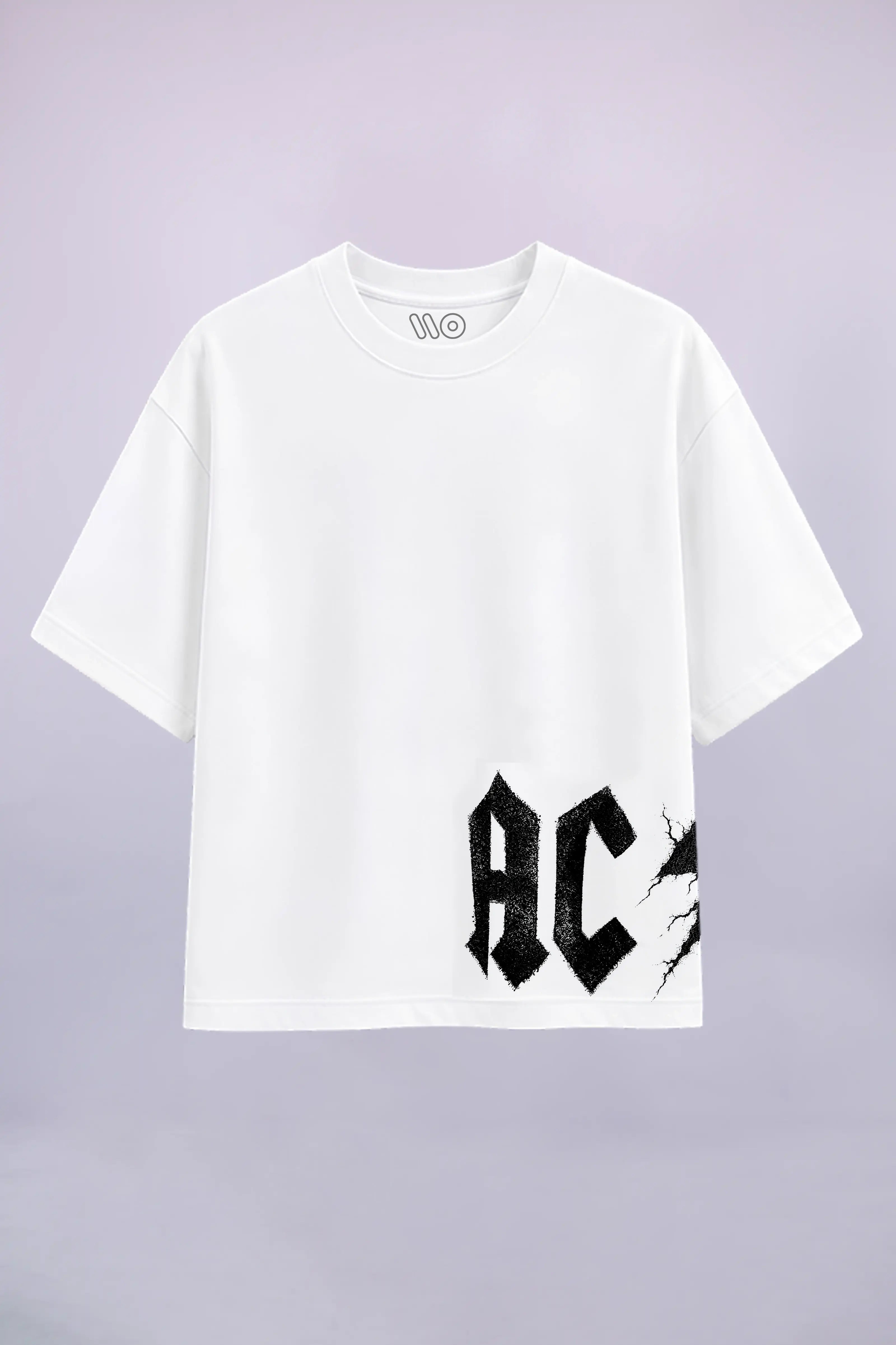 AC/DC White Oversized T-Shirt
