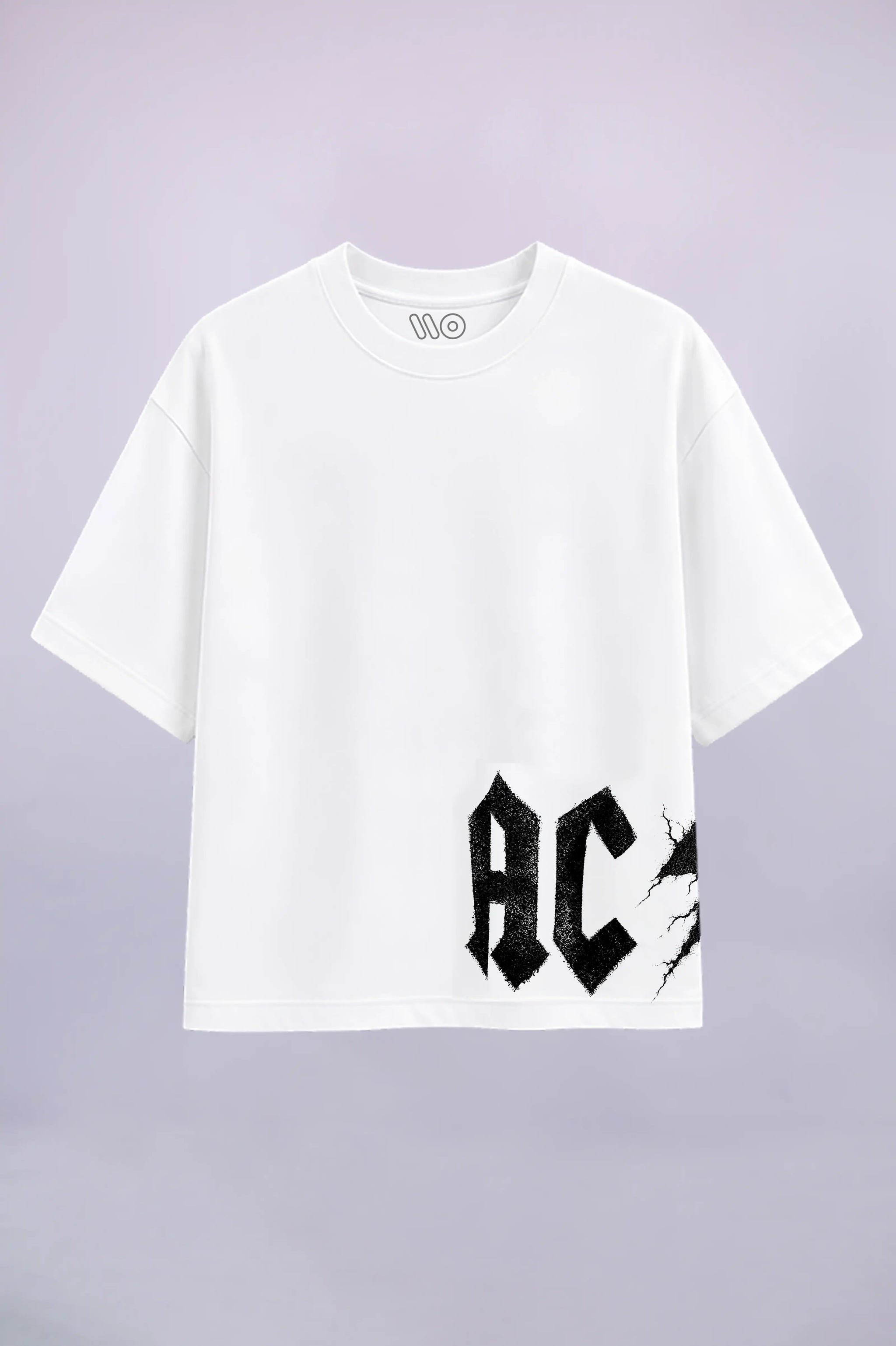 AC/DC White Oversized T-Shirt