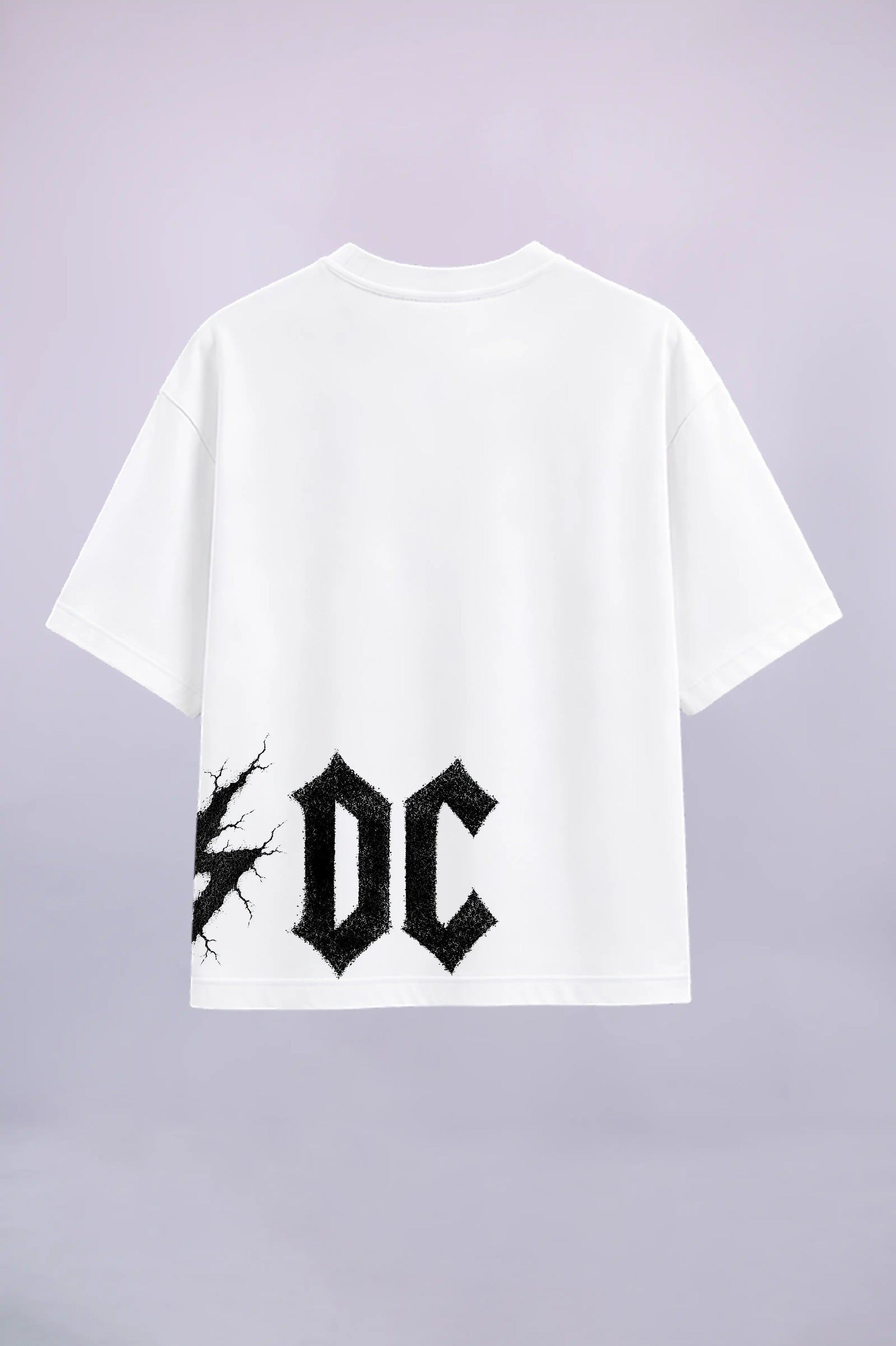 AC/DC White Oversized T-Shirt