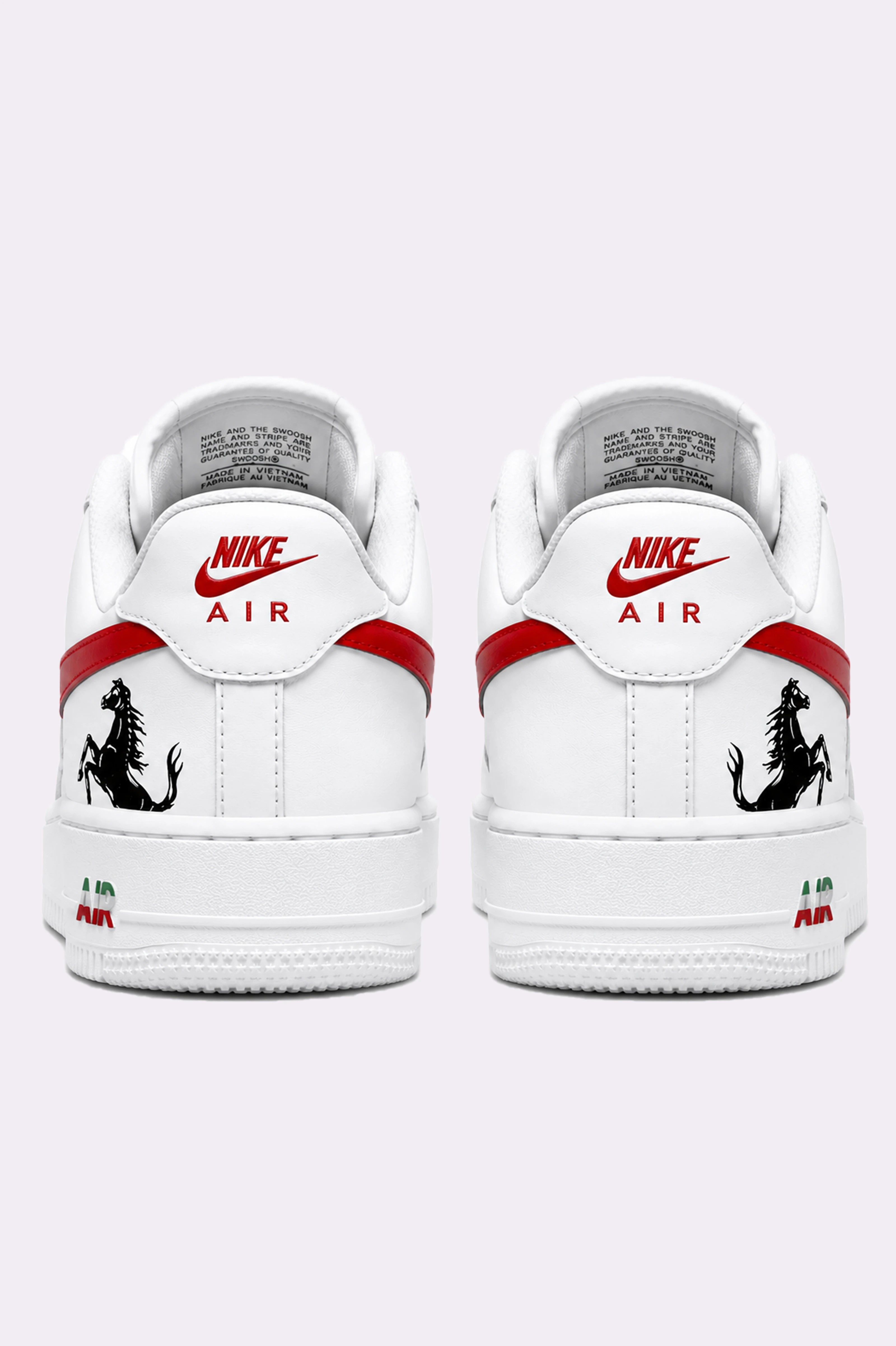 Ferrari Scuderia Hand-Painted AF1 Sneakers