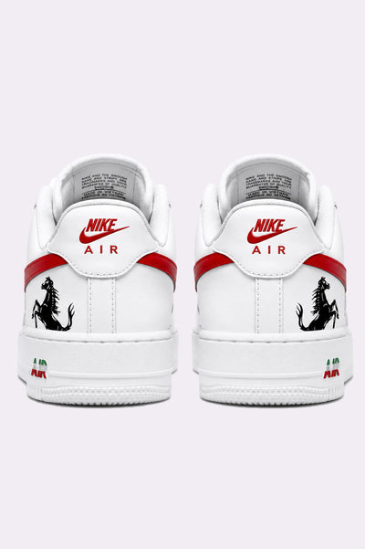 Ferrari Scuderia Hand-Painted AF1 Sneakers