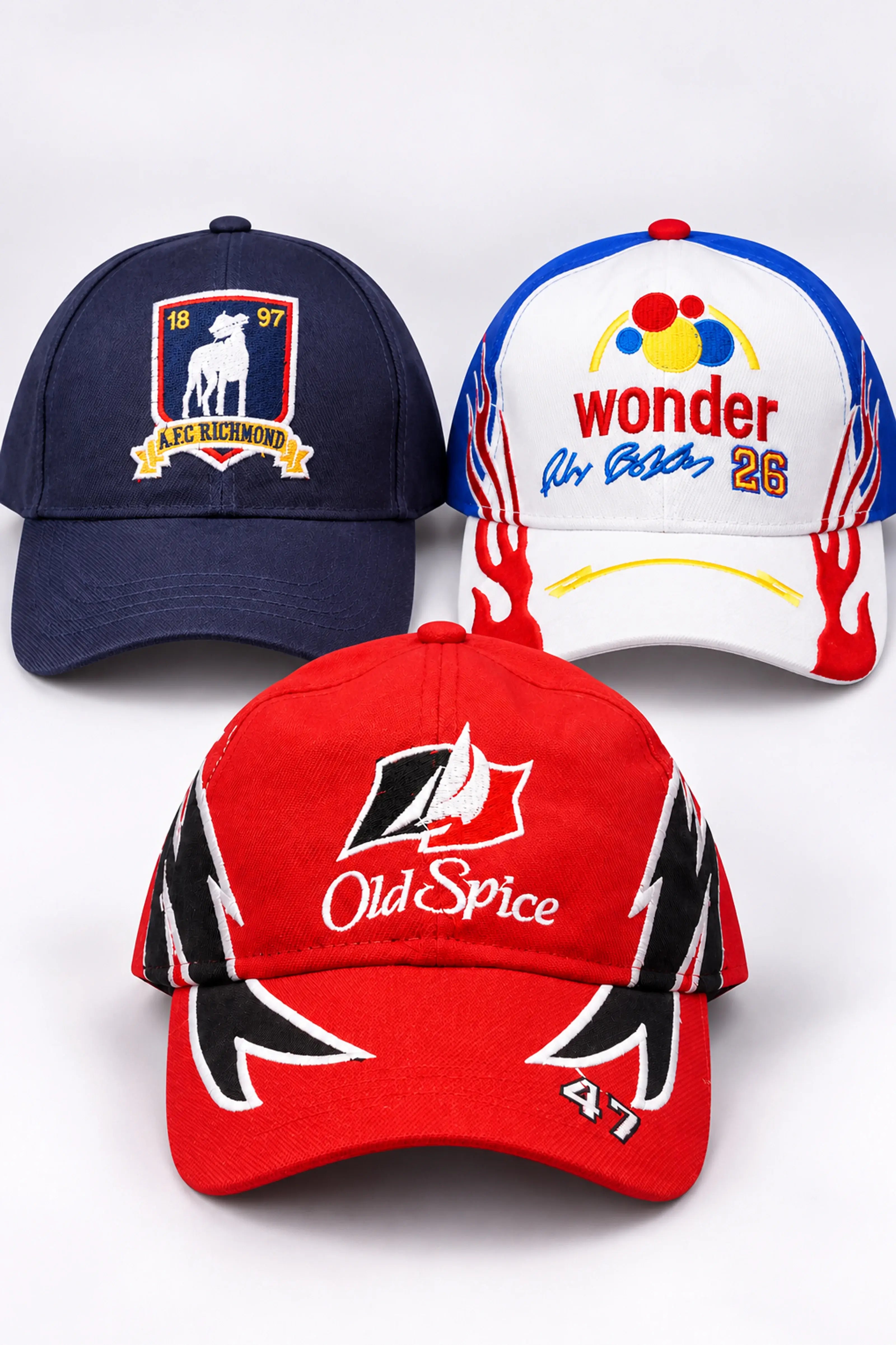 Limited Edition 3-Pack Embroidered Caps