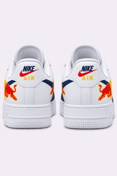 Red Bull Navy Blue Stripe AF1 Sneakers