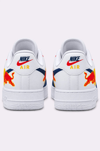 Red Bull Navy Blue Stripe AF1 Sneakers