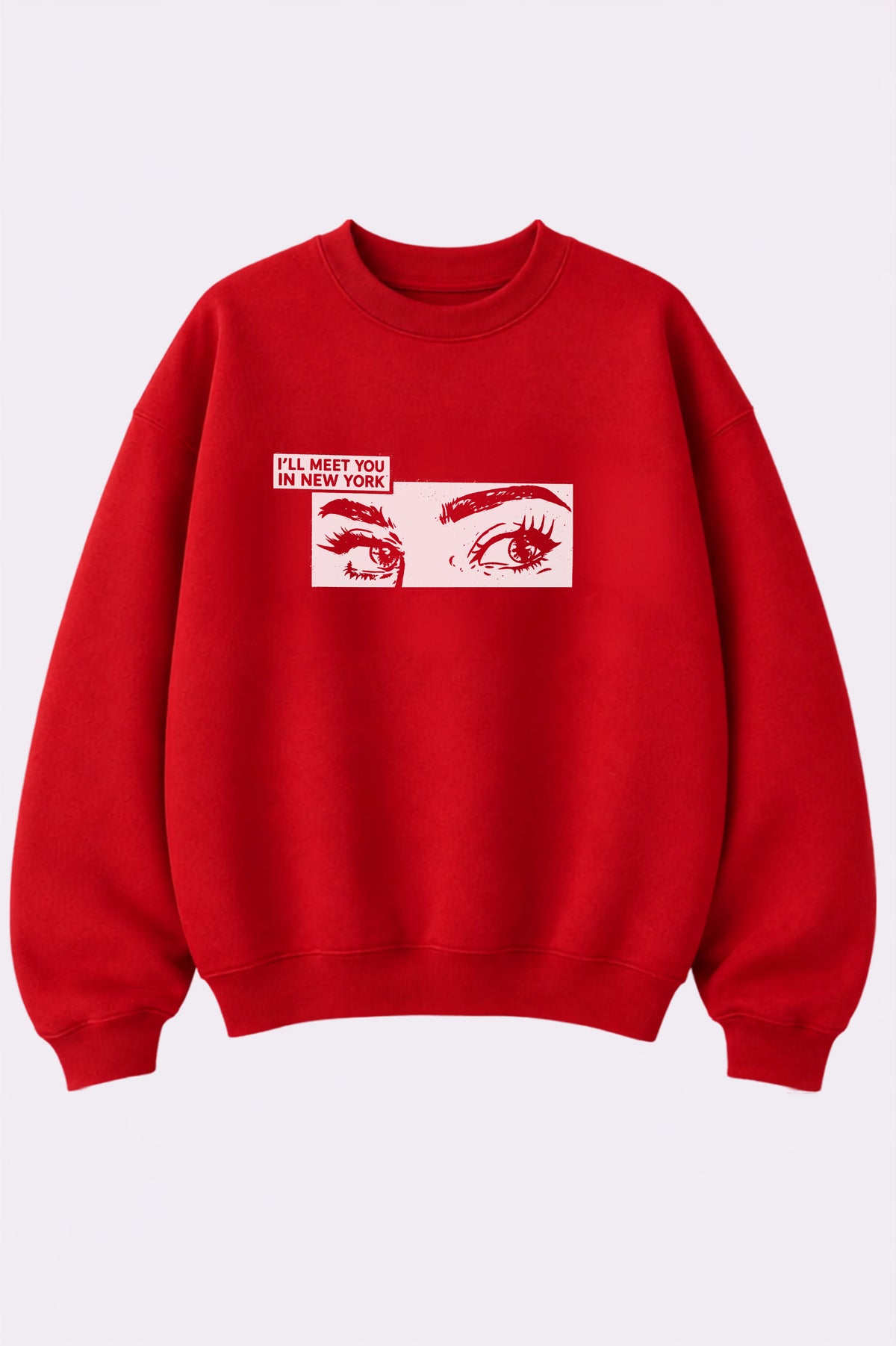 Meet You in New York Red Sweatshirt