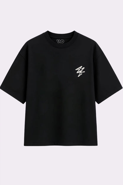 Disrupt Brushstroke Black Graphic T-Shirt