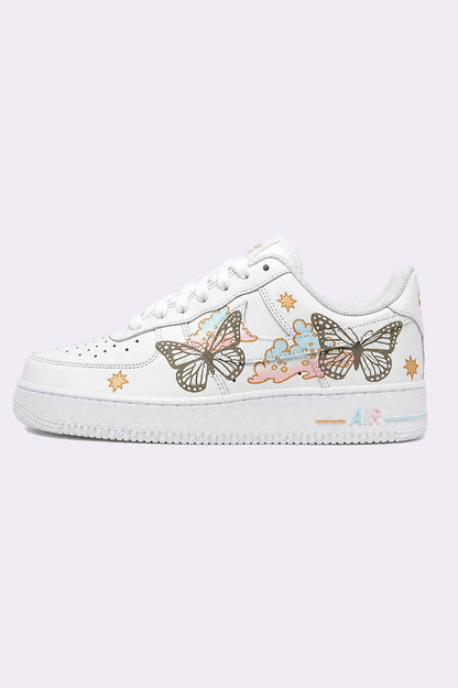Butterfly Hand-Painted AF1 Sneakers