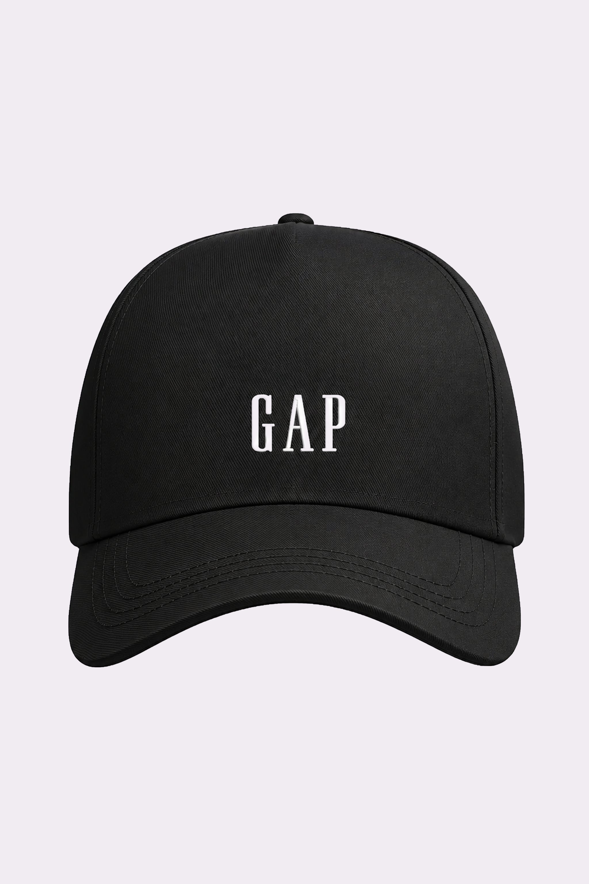 Black Embroidered Baseball Cap