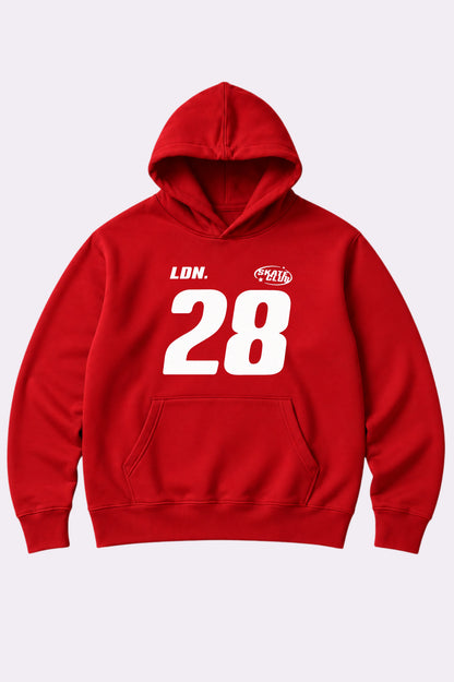 LDN Skate Club Kids Red Hoodie