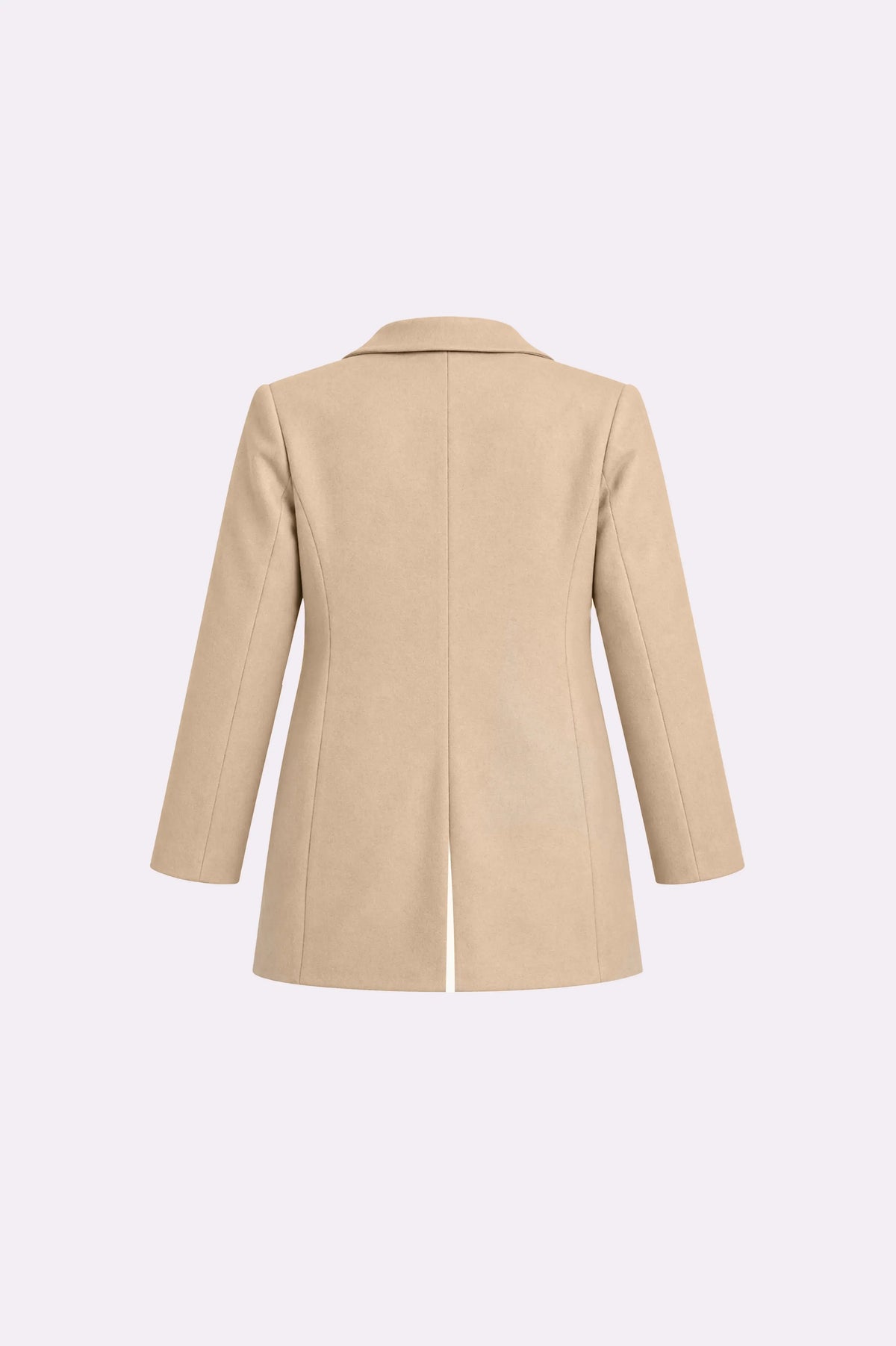 Double-Breasted Tailored Coat - back view