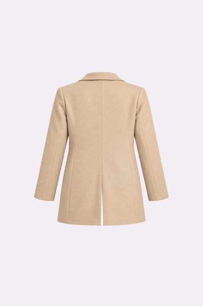 Double-Breasted Tailored Coat - back view