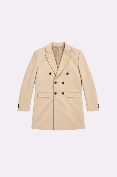 Double-Breasted Tailored Coat - front view