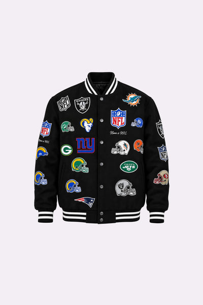 Teams Logo Bomber Jacket - front view