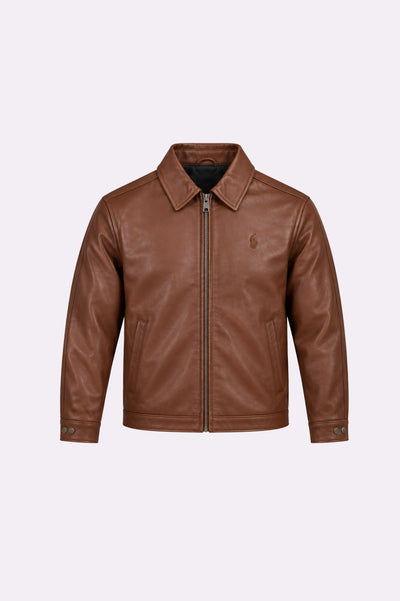 Dark Brown Collar Jacket
