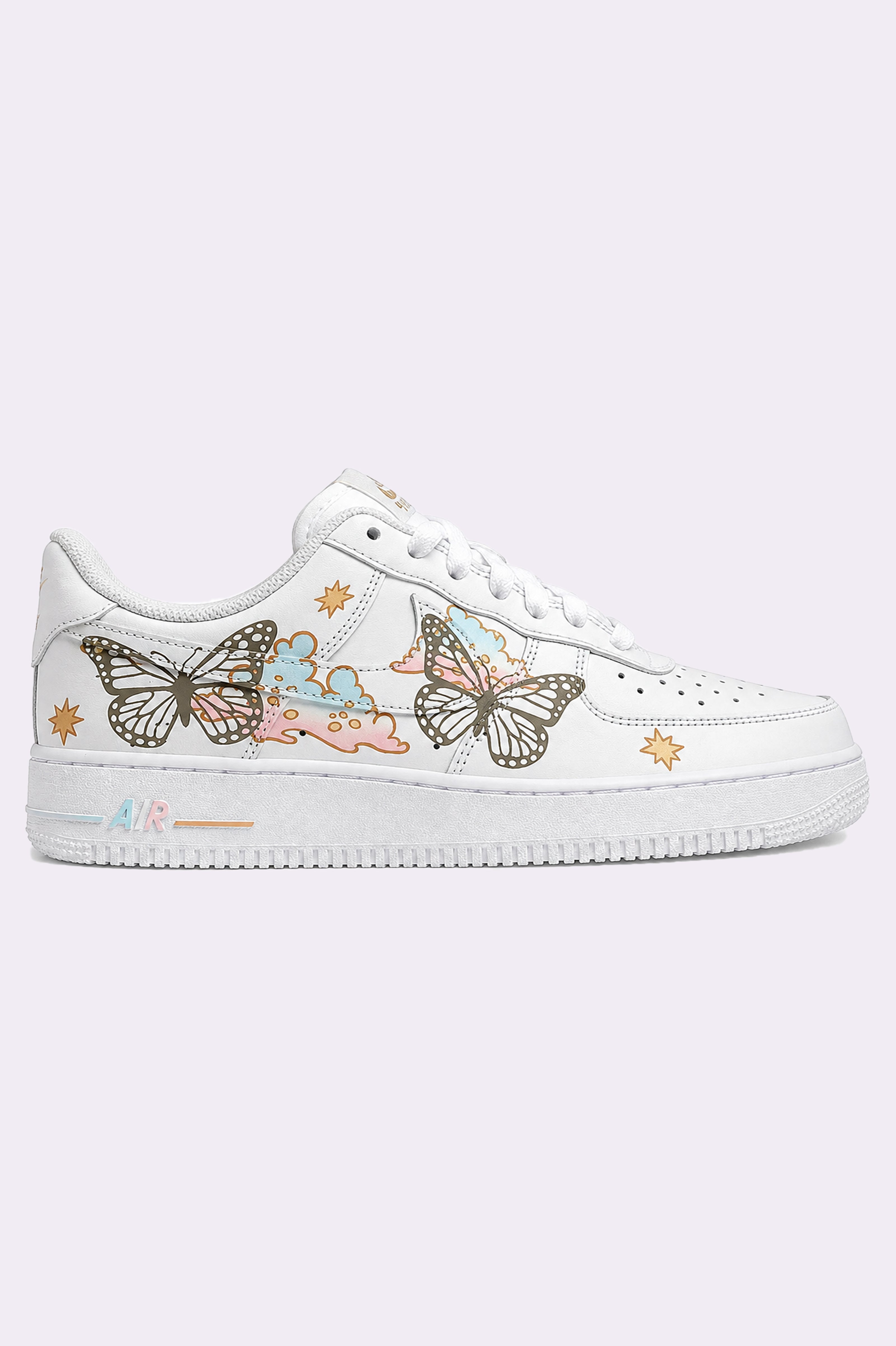 Butterfly Hand-Painted AF1 Sneakers