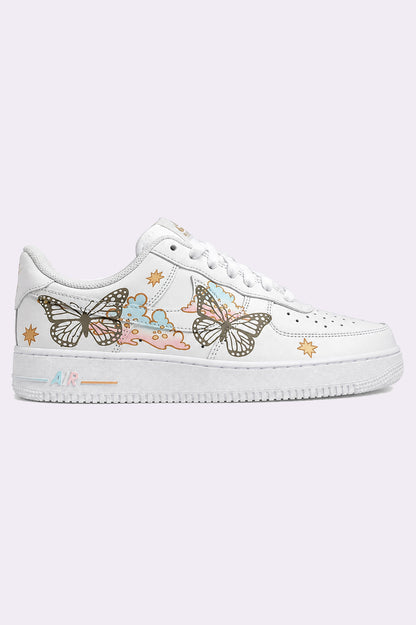 Butterfly Hand-Painted AF1 Sneakers