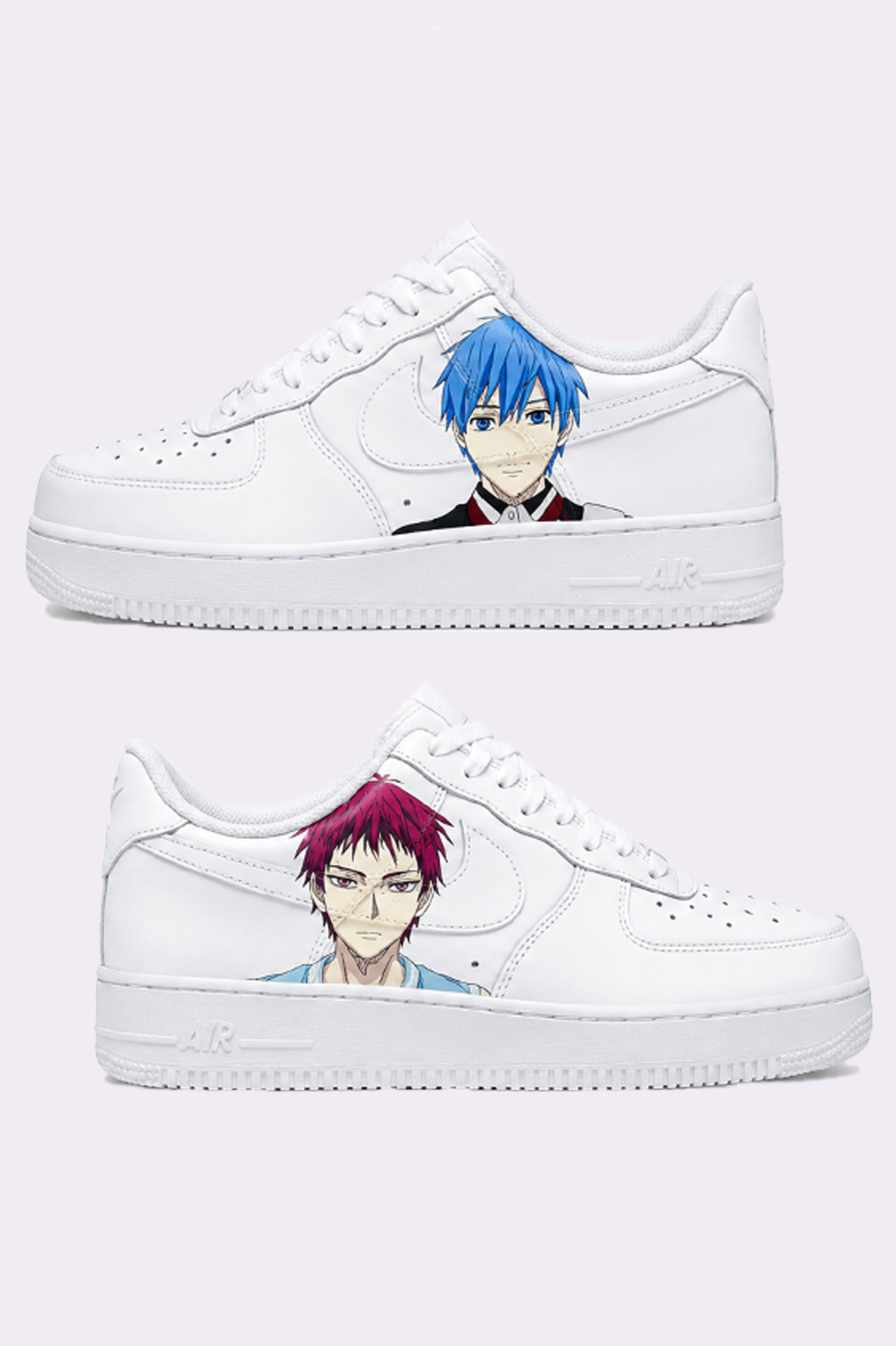 Hand Painted Kuroko AF1 Sneakers