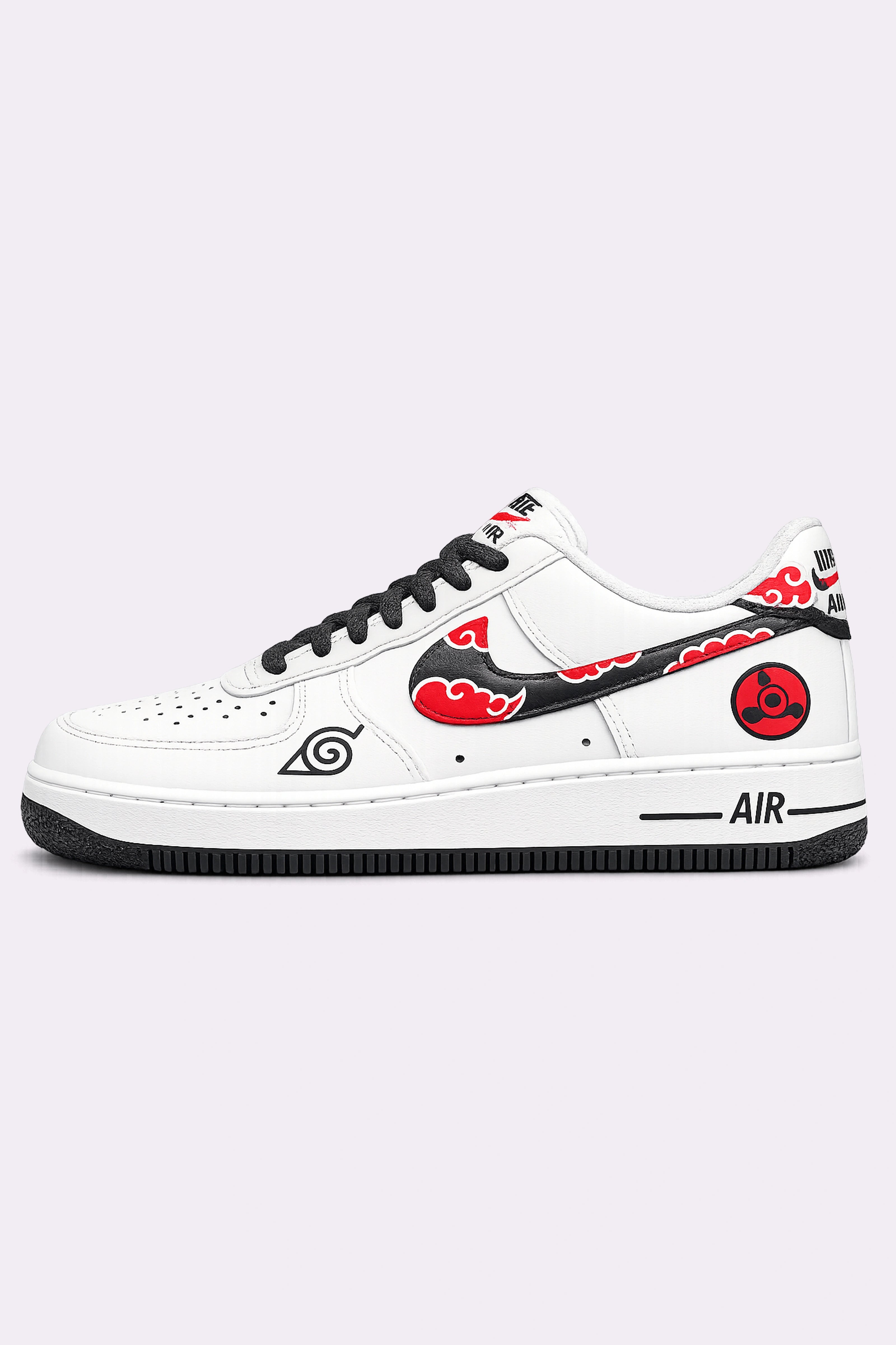Hand-Painted Akatsuki Air Force 1 Sneakers