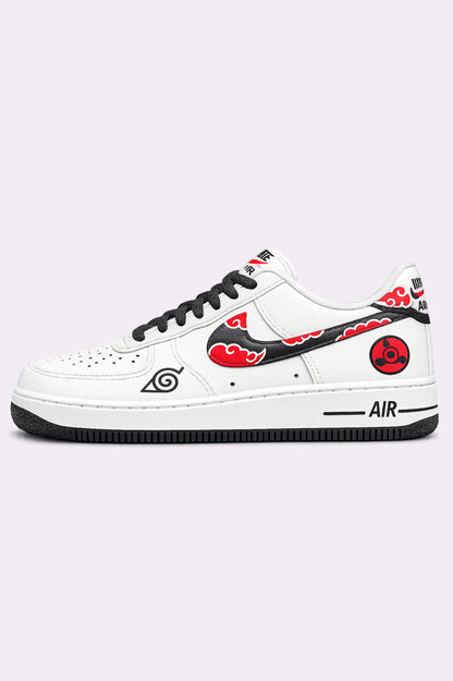 Hand-Painted Akatsuki Air Force 1 Sneakers