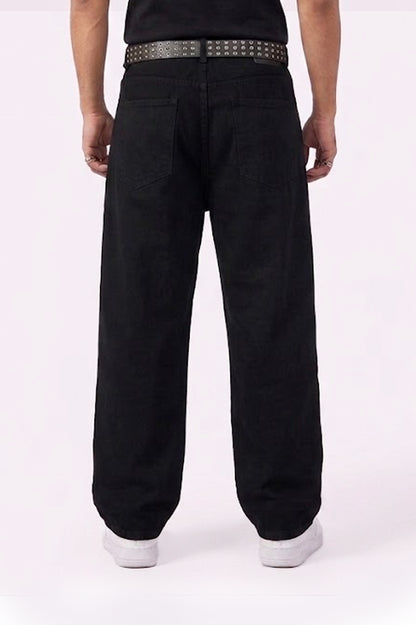 Black Graffiti Oversized Fit Jeans