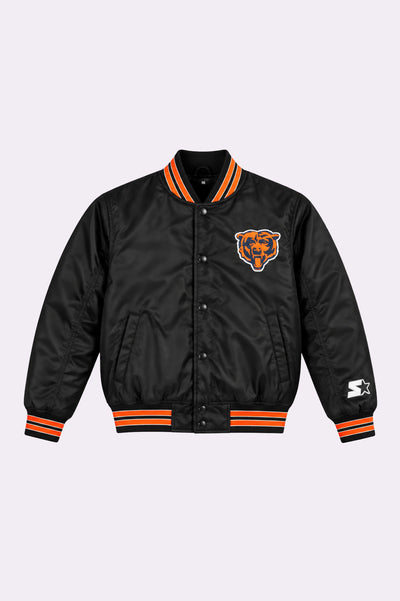 Chicago Bears Satin Jacket - front view