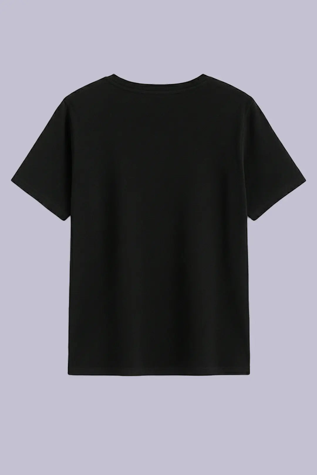 Fiery Phoenix Embroidery Black T-Shirt