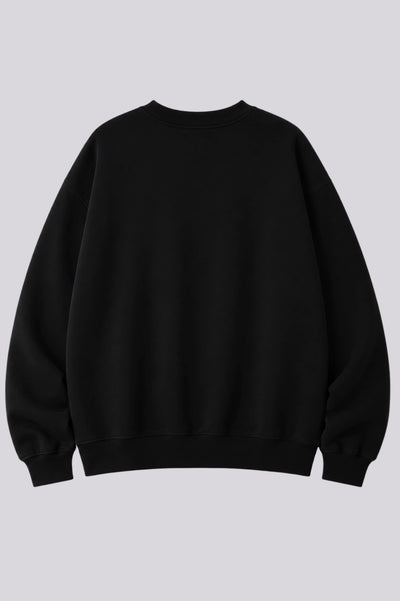 Wearable Printed Black Sweatshirt