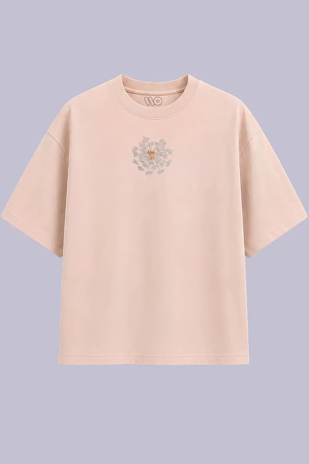 Floral Oversized Beige T Shirt