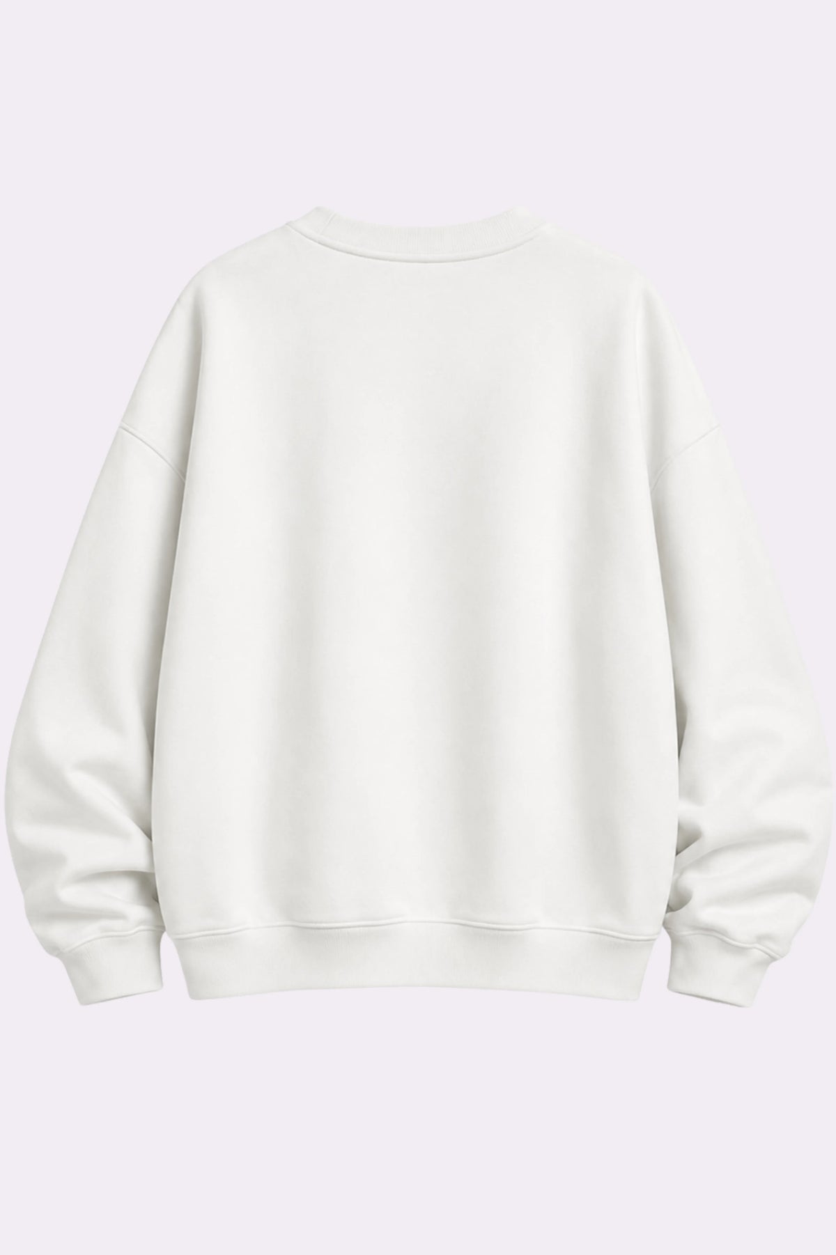 Moth & Butterfly Patch White Cotton Sweatshirt