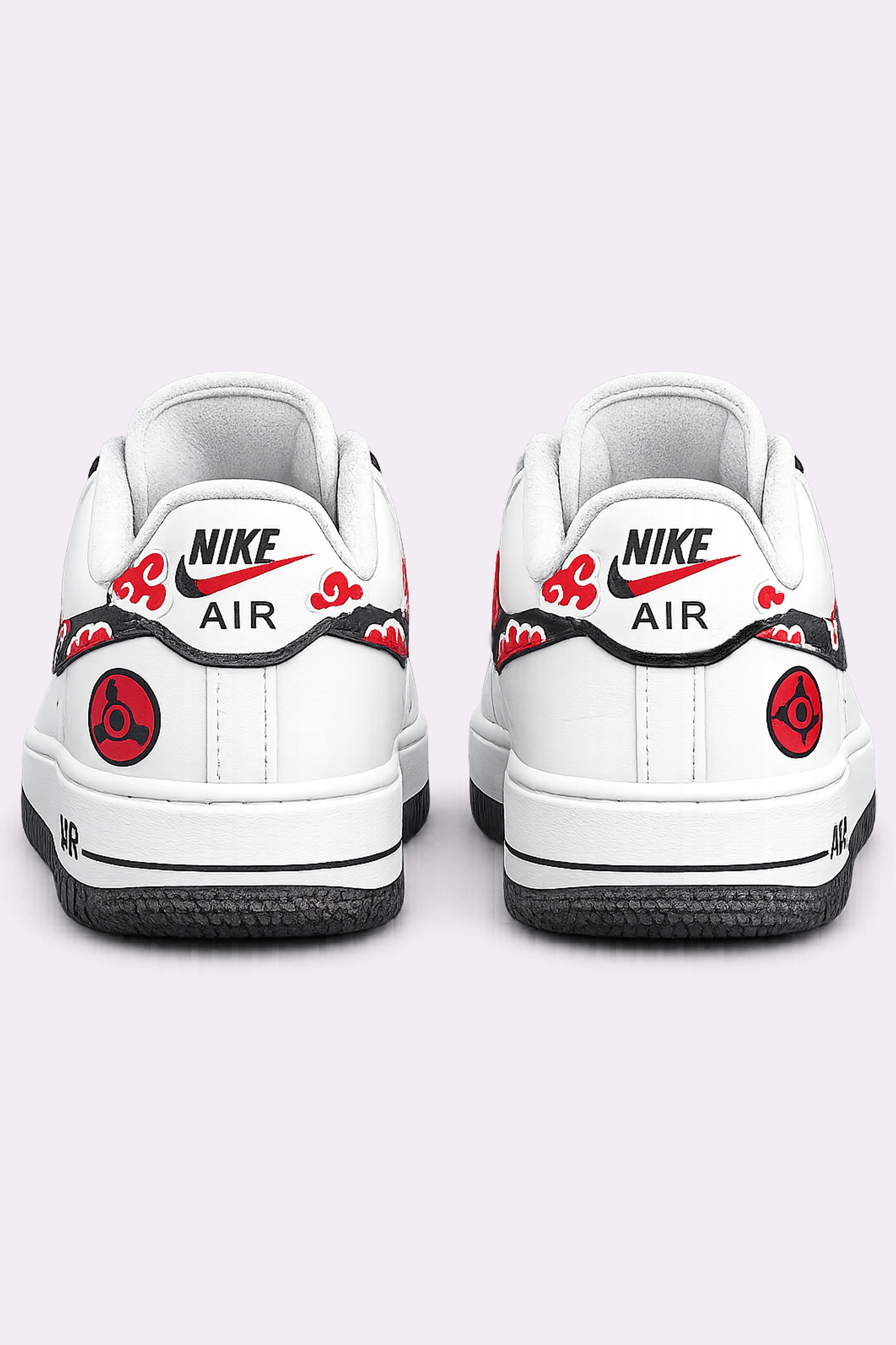 Hand-Painted Akatsuki Air Force 1 Sneakers