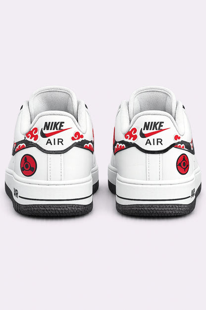 Hand-Painted Akatsuki Air Force 1 Sneakers