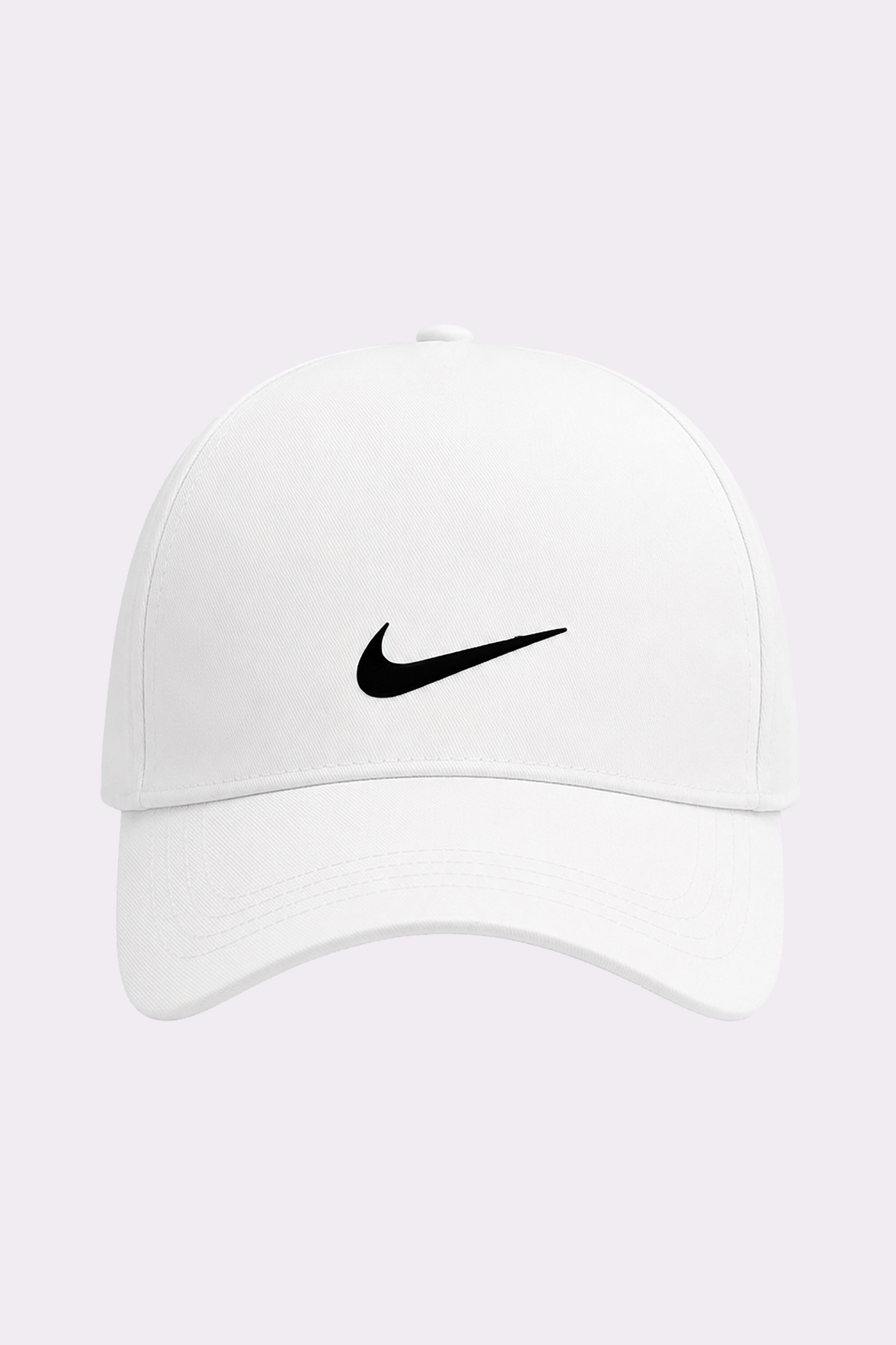 White Adjustable Casual Cap
