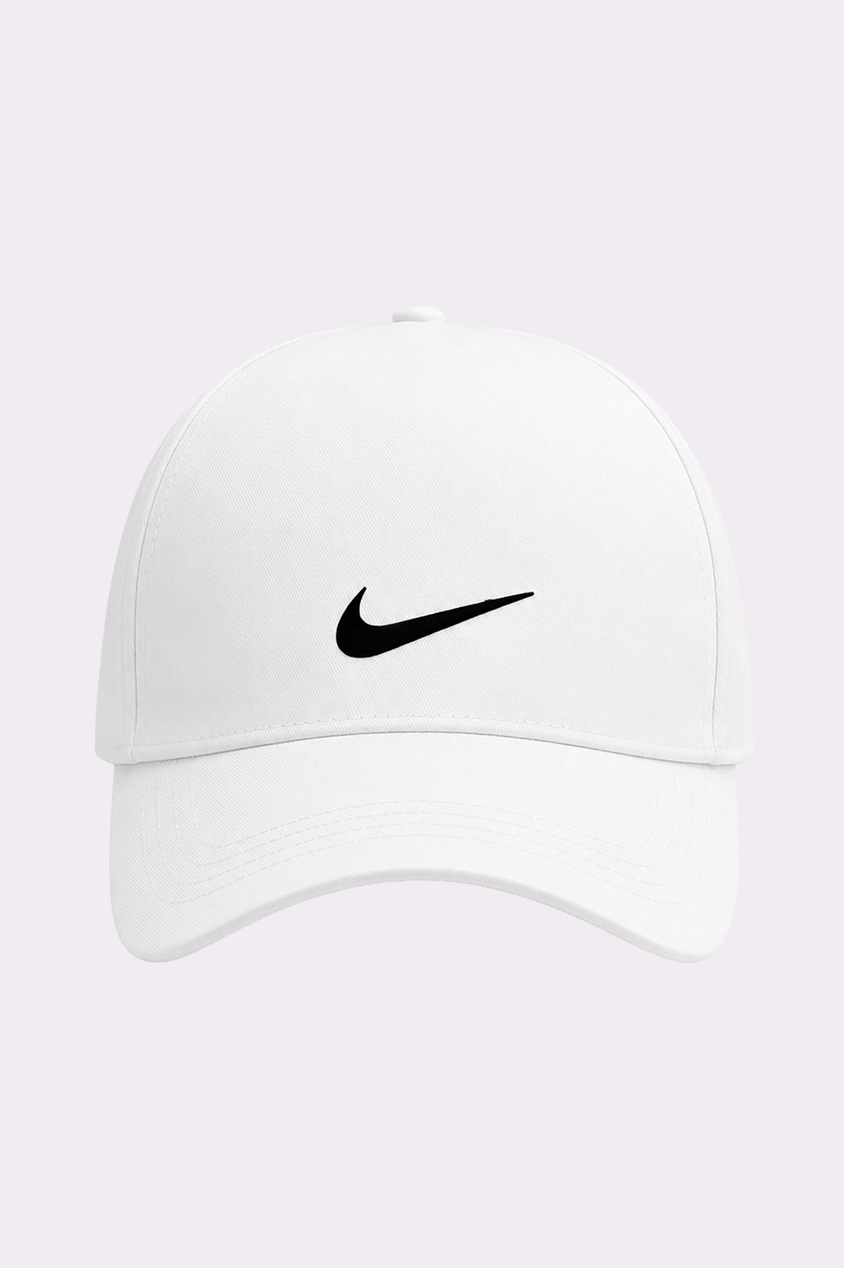 White Adjustable Casual Cap