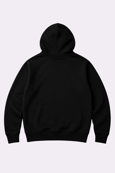 Wearable Black Graphic Pullover Hoodie