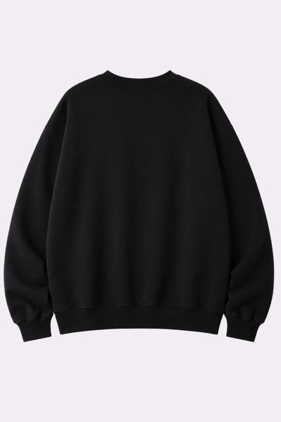 Tokyo Graphic Black Oversized Sweatshirt