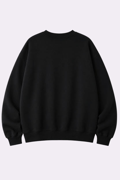 Tokyo Graphic Black Oversized Sweatshirt
