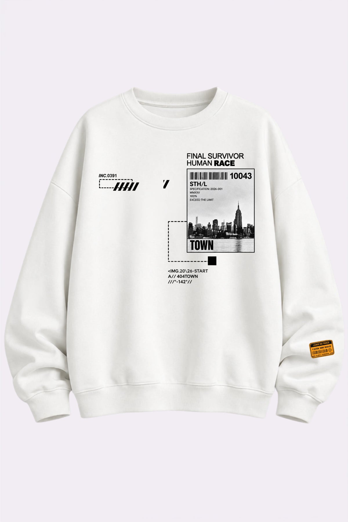 Final Survivor Human Race White Sweatshirt