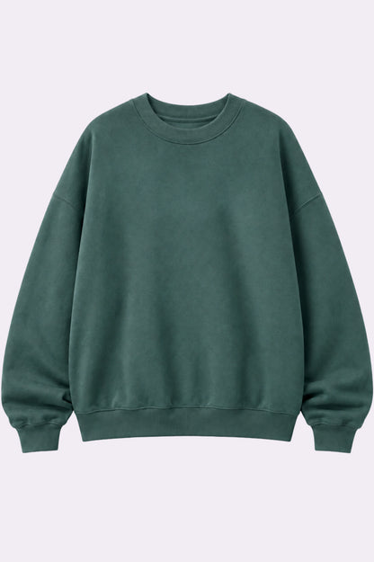 Tokyo Graphic Green Oversized Sweatshirt