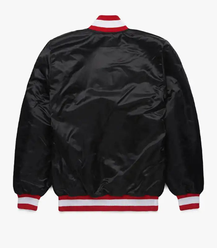 49ers Starter Black Varsity Jacket