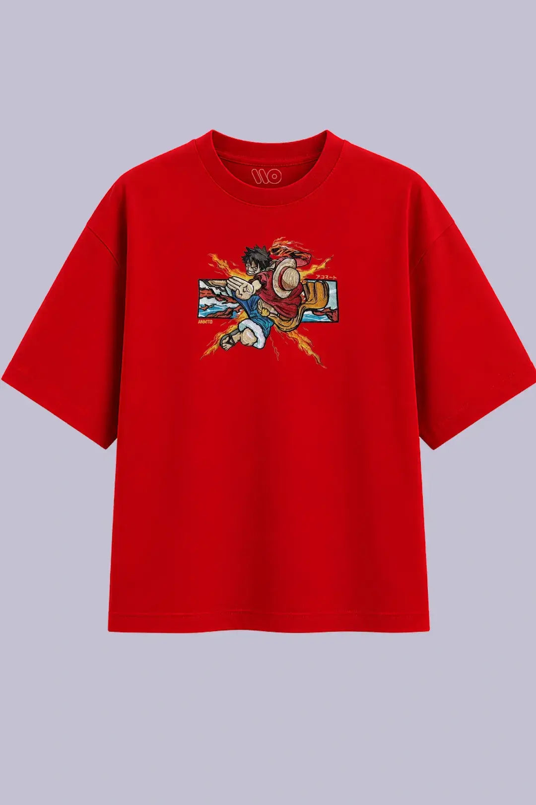 Luffy Anime Embroidered T-Shirt