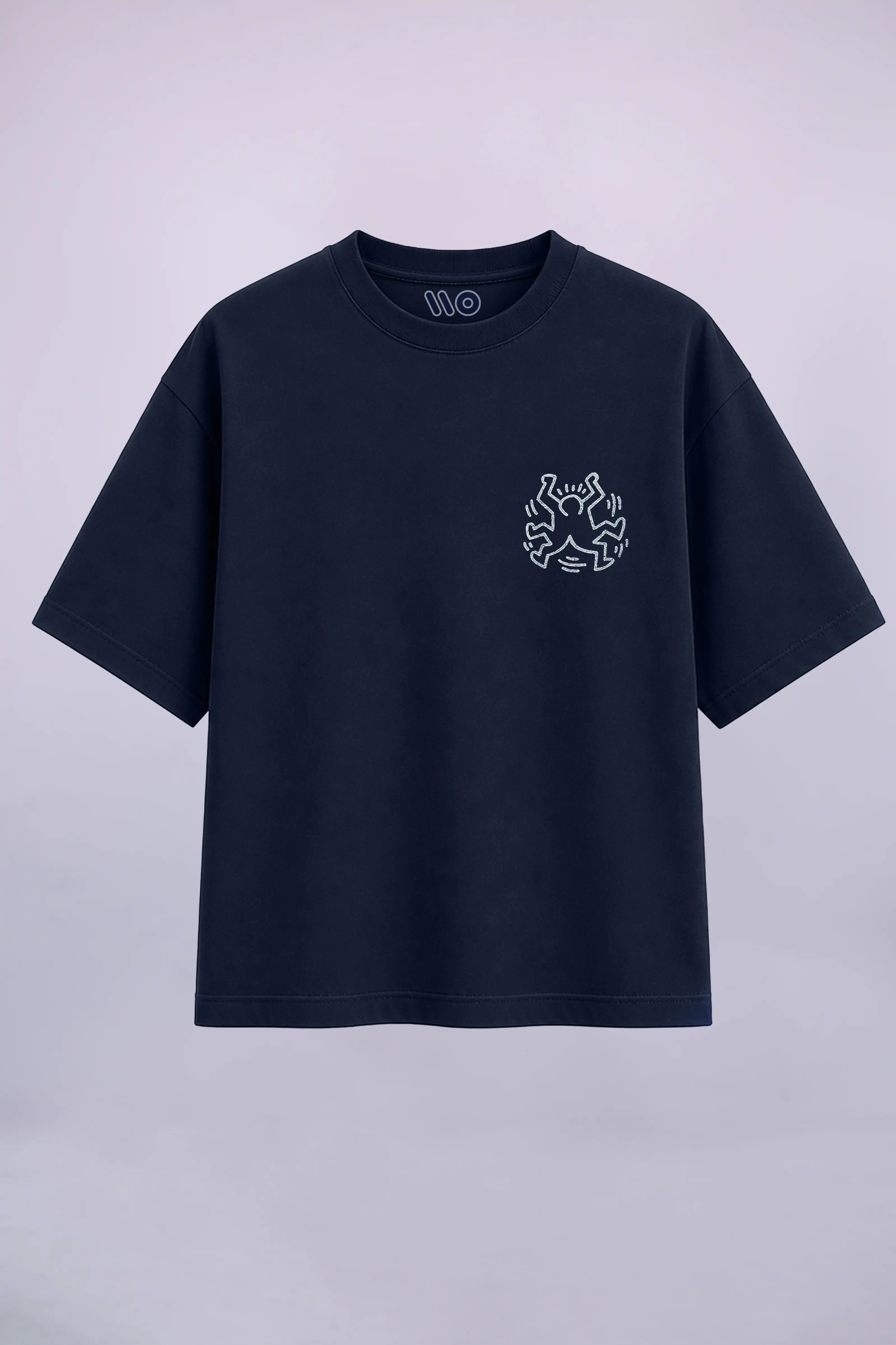 Keith Haring Navy Blue Oversized T-Shirt