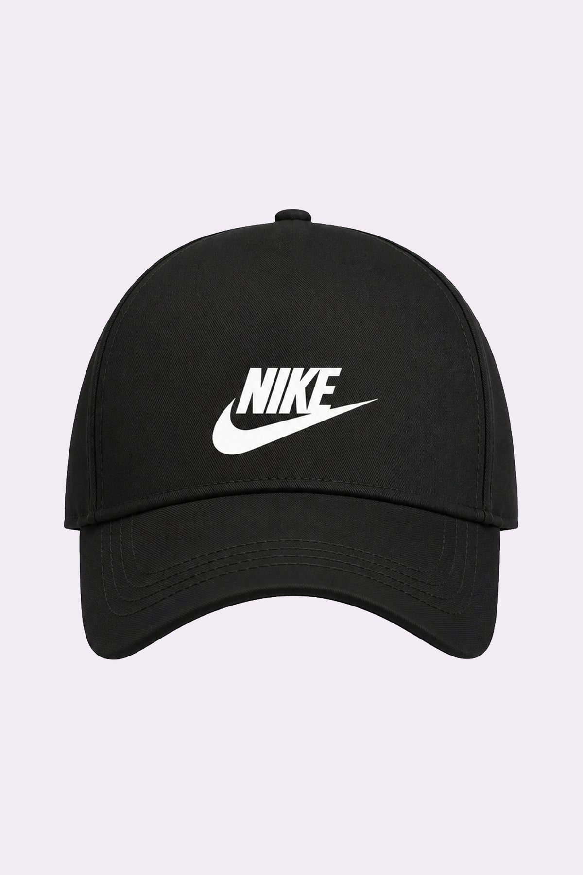 Casual Black Cotton Cap