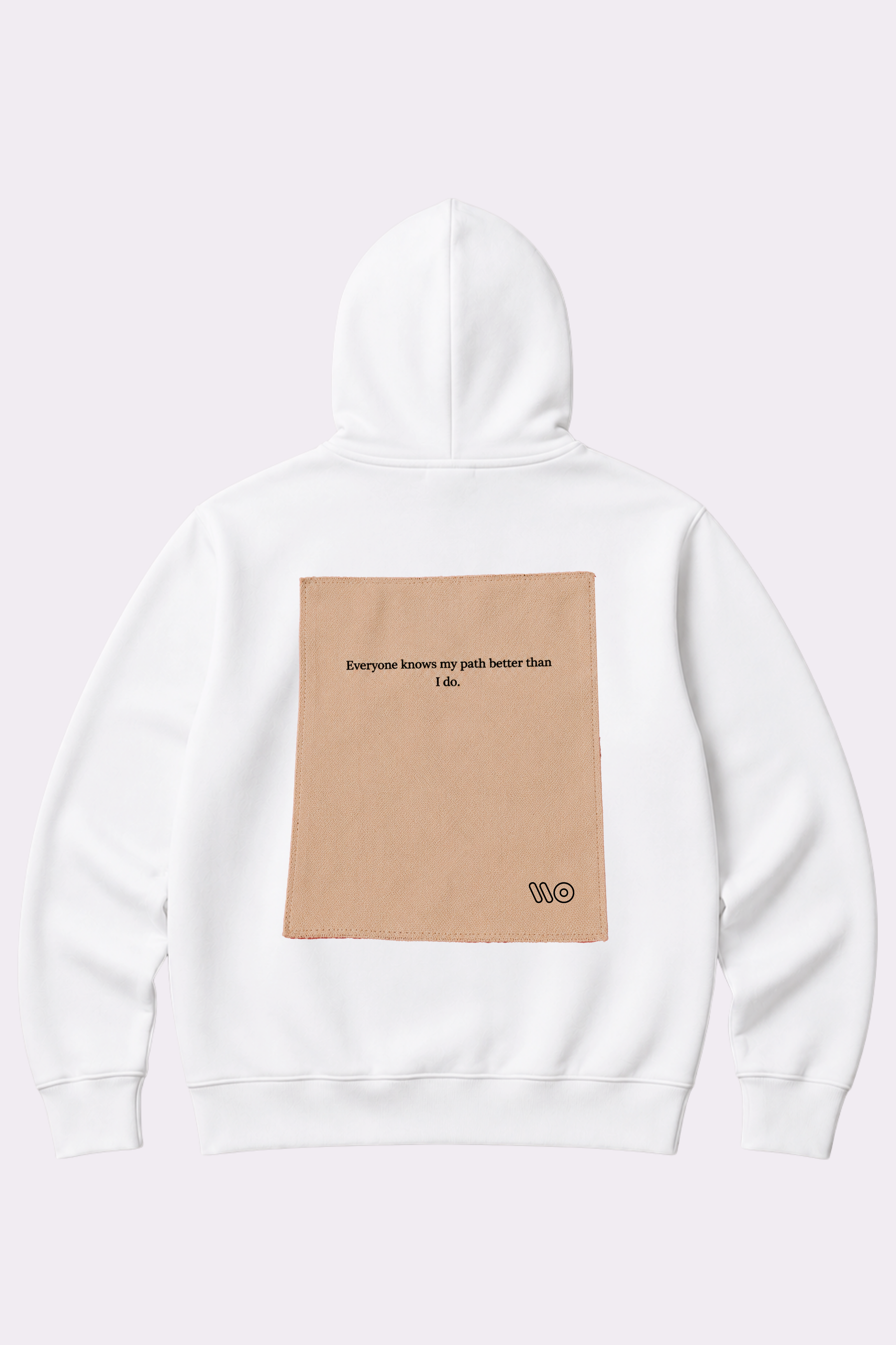 Everyone Knows My Path White Hoodie