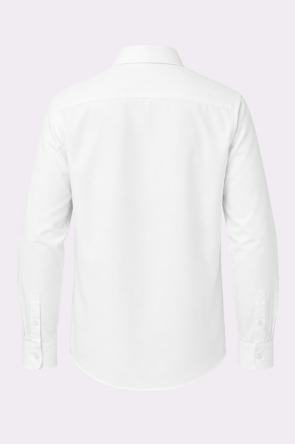 Men's White Embroidered Puma Button-Down Shirt