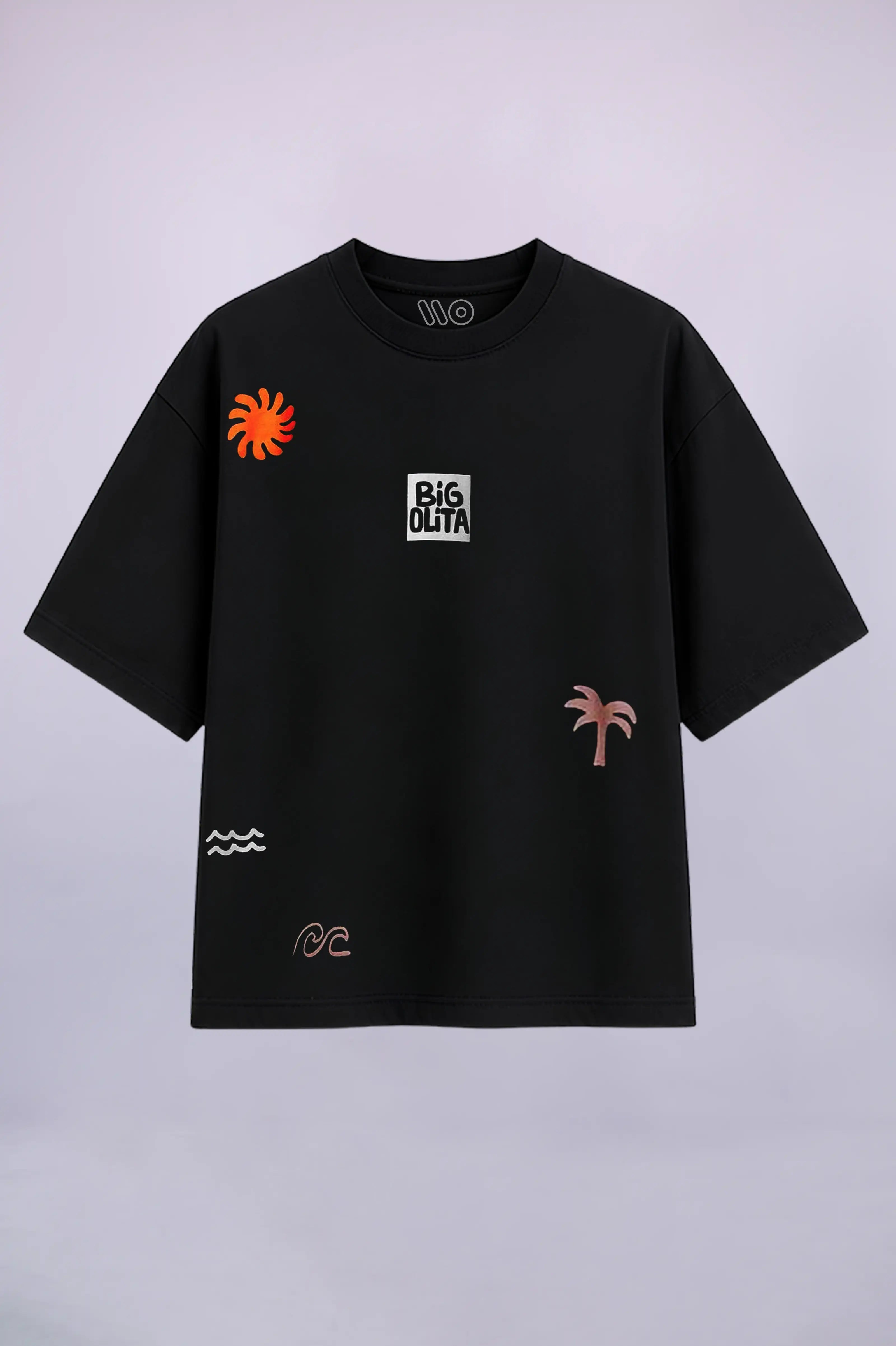 Big Olita Graphic Black Oversized T-Shirt