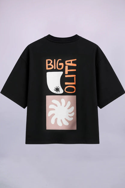 Big Olita Graphic Black Oversized T-Shirt
