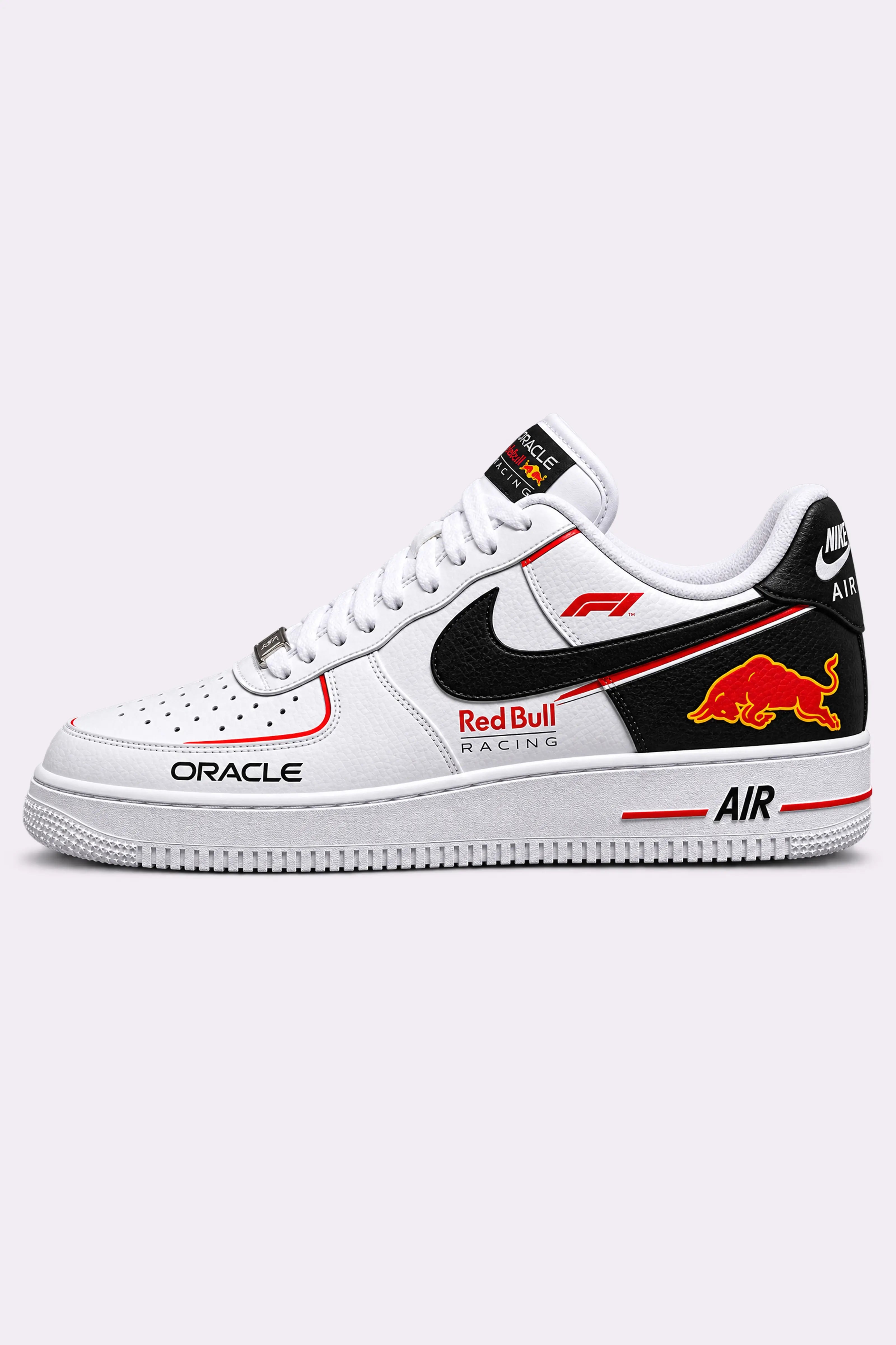 Oracle Red Bull Hand Painted Sneakers
