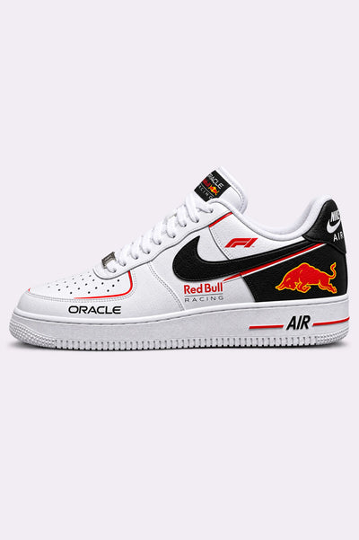 Oracle Red Bull Hand Painted Sneakers