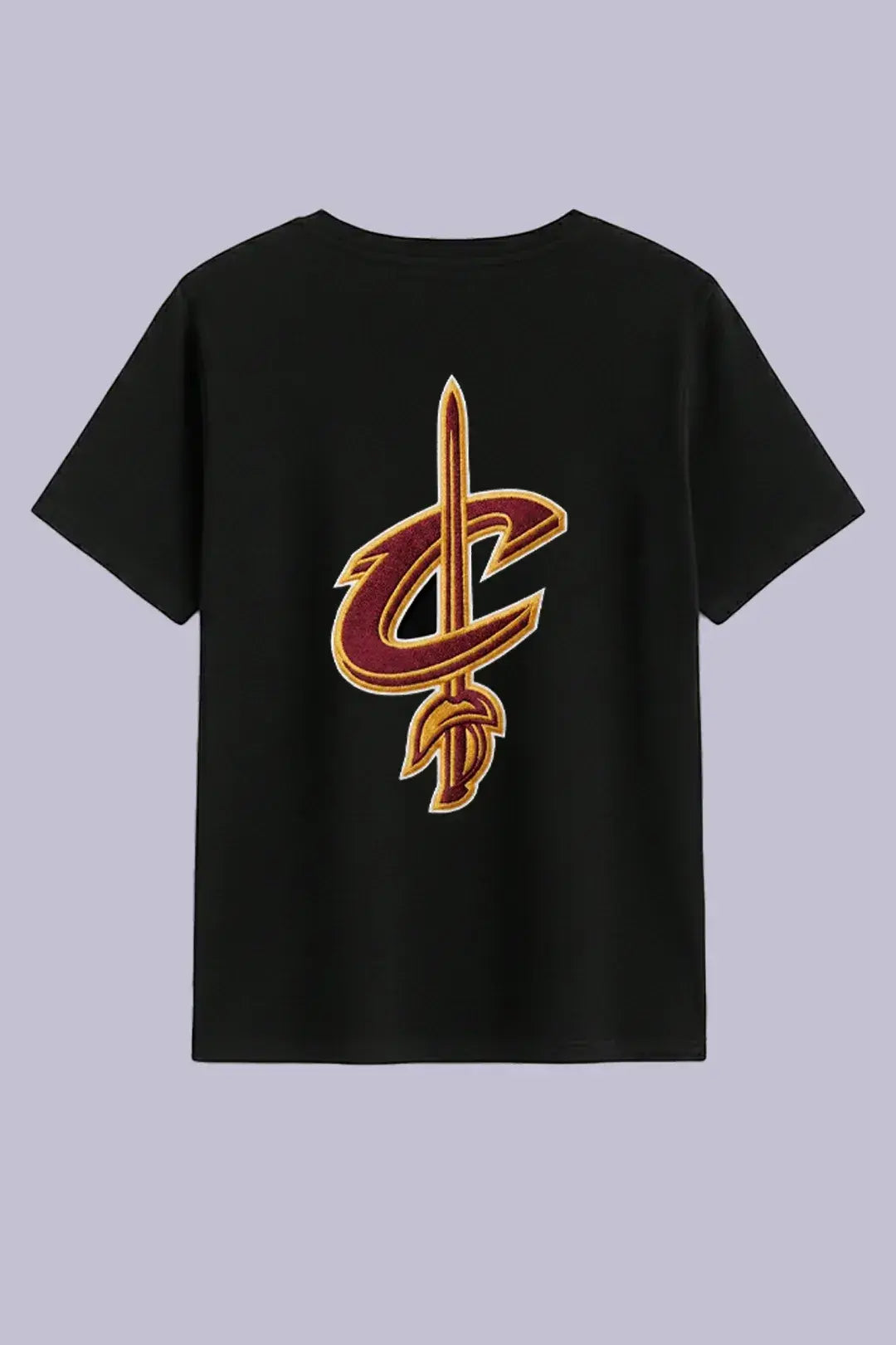 Cavaliers Embroidered Black T-Shirt